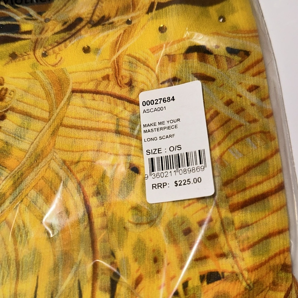 CAMILLA *Make Me Your Masterpiece* yellow floral animal print scarf shawl top - Picture 4 of 4
